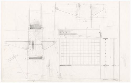 Sections and details for Casa De Paolini, Milan, Italy