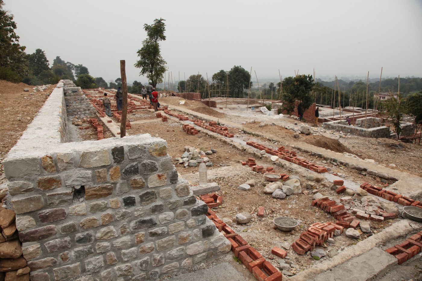 Weavers' Studio : site during construction