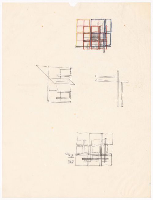 Sketches for House VI, Cornwall, Connecticut