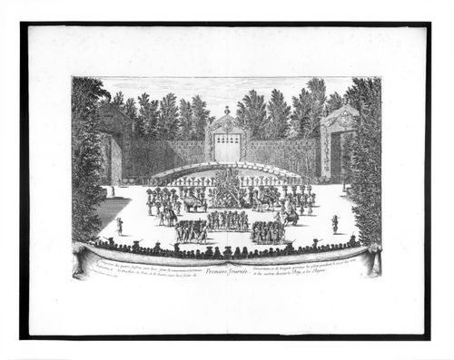 First day of the King's festivities, Versailles, May 7, 1664: a concert, a ballet, and the presentation of the banquet dishes: plates from Les Plaisirs de l'Isle Enchantée