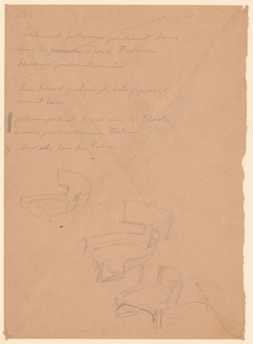 Sketches for a cantilever chair