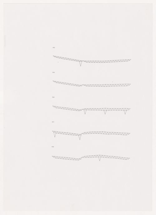 Roof sections for Odawara Municipal Sports Complex, Odawara, Japan