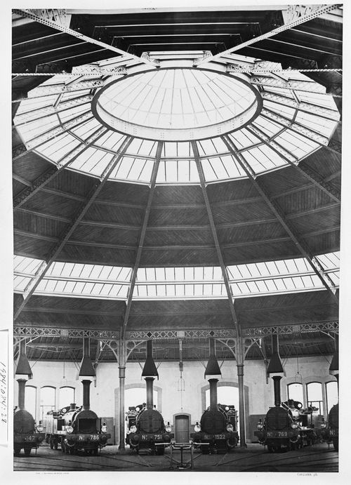 Plate from album ''Chemin de Fer du Bourbonnais, Moret-Nevers-Vichy, 1860-1863''