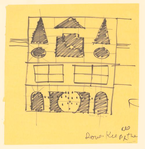 Elevation detail for Butler College, Princeton, New Jersey