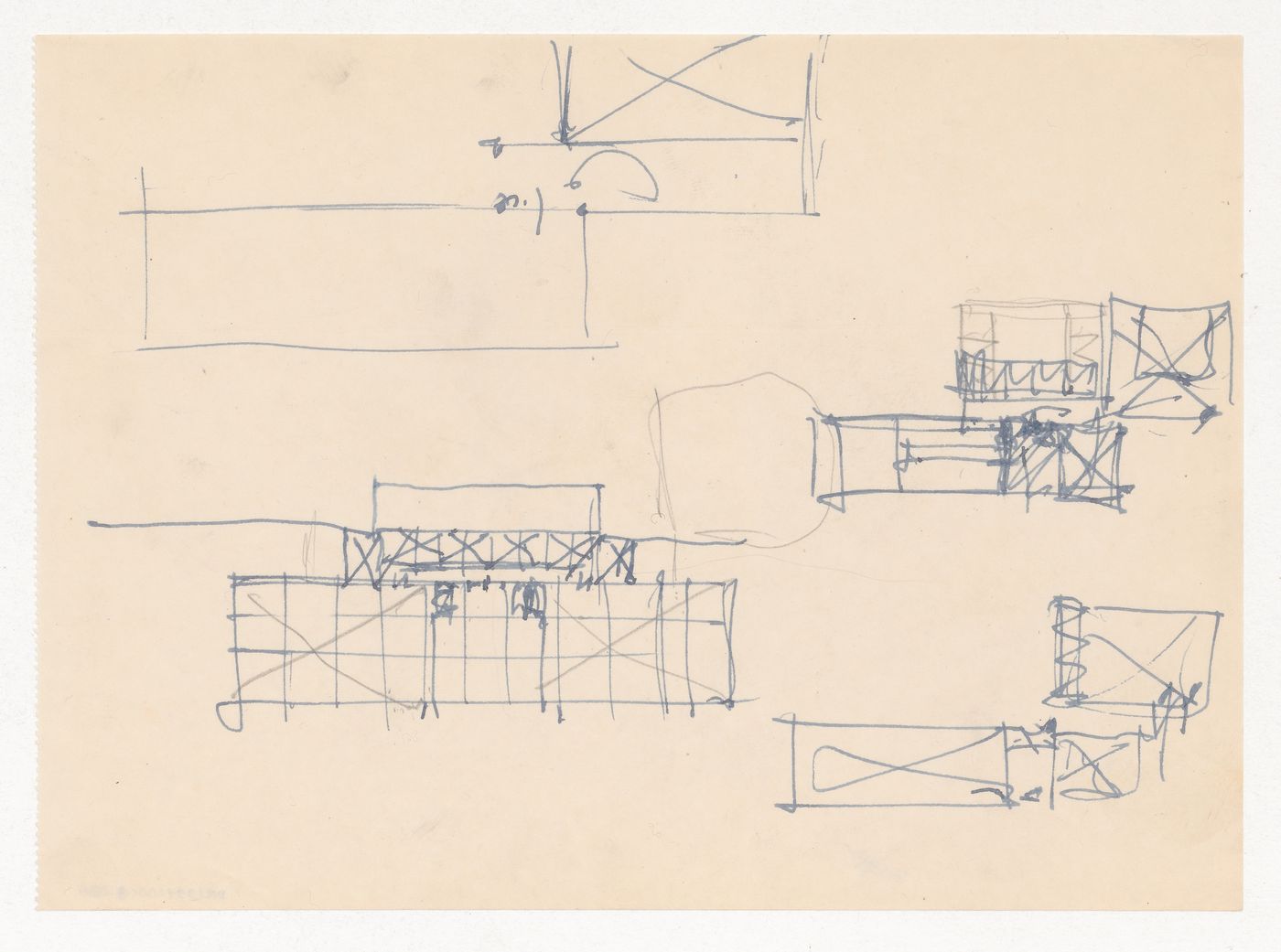 Sketch plans for campus buildings for Illinois Institute of Technology