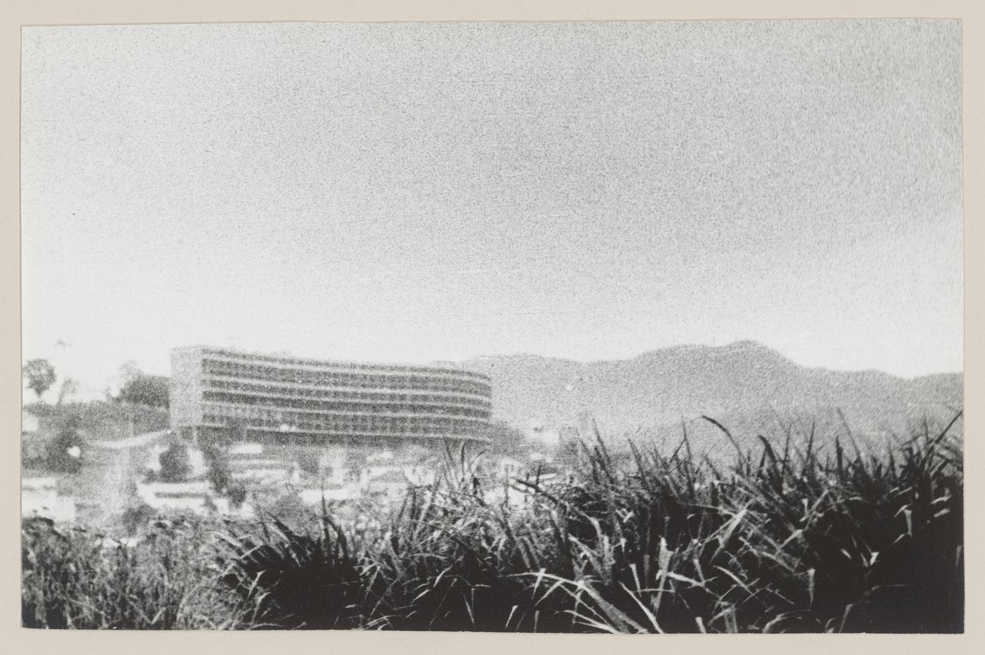 View of Pedregulho housing development, under construction, Rio de Janeiro, Brazil
