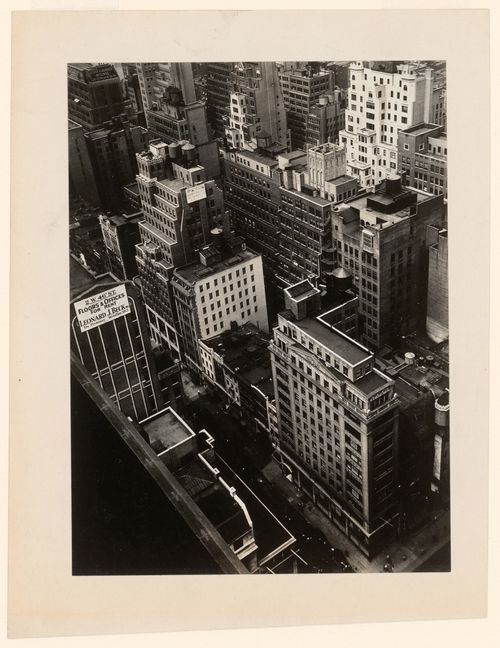 View looking down on 2 West 46th Street, New York City, New York