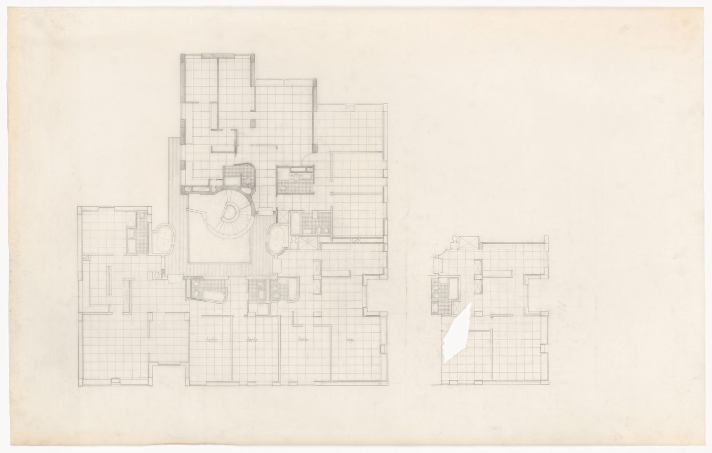 Floor plans for Casa a torre, Italy