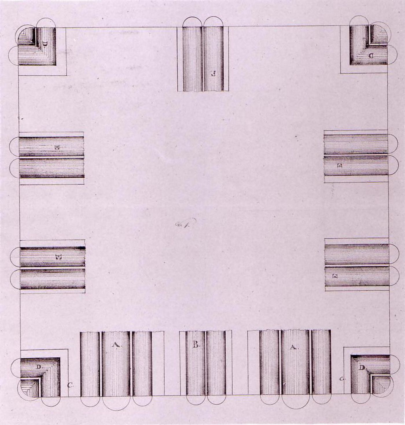 Plan for mouldings [?] for Notre-Dame de Montréal