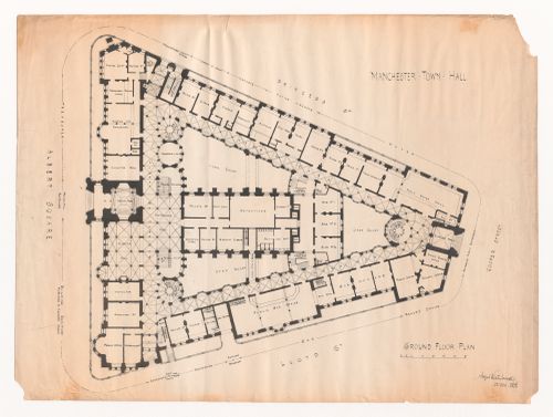 Manchester Town Hall: Ground floor plan