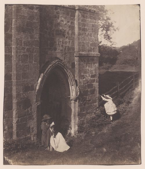 Rievaulx Abbey, Doorway, North Transept, 1854