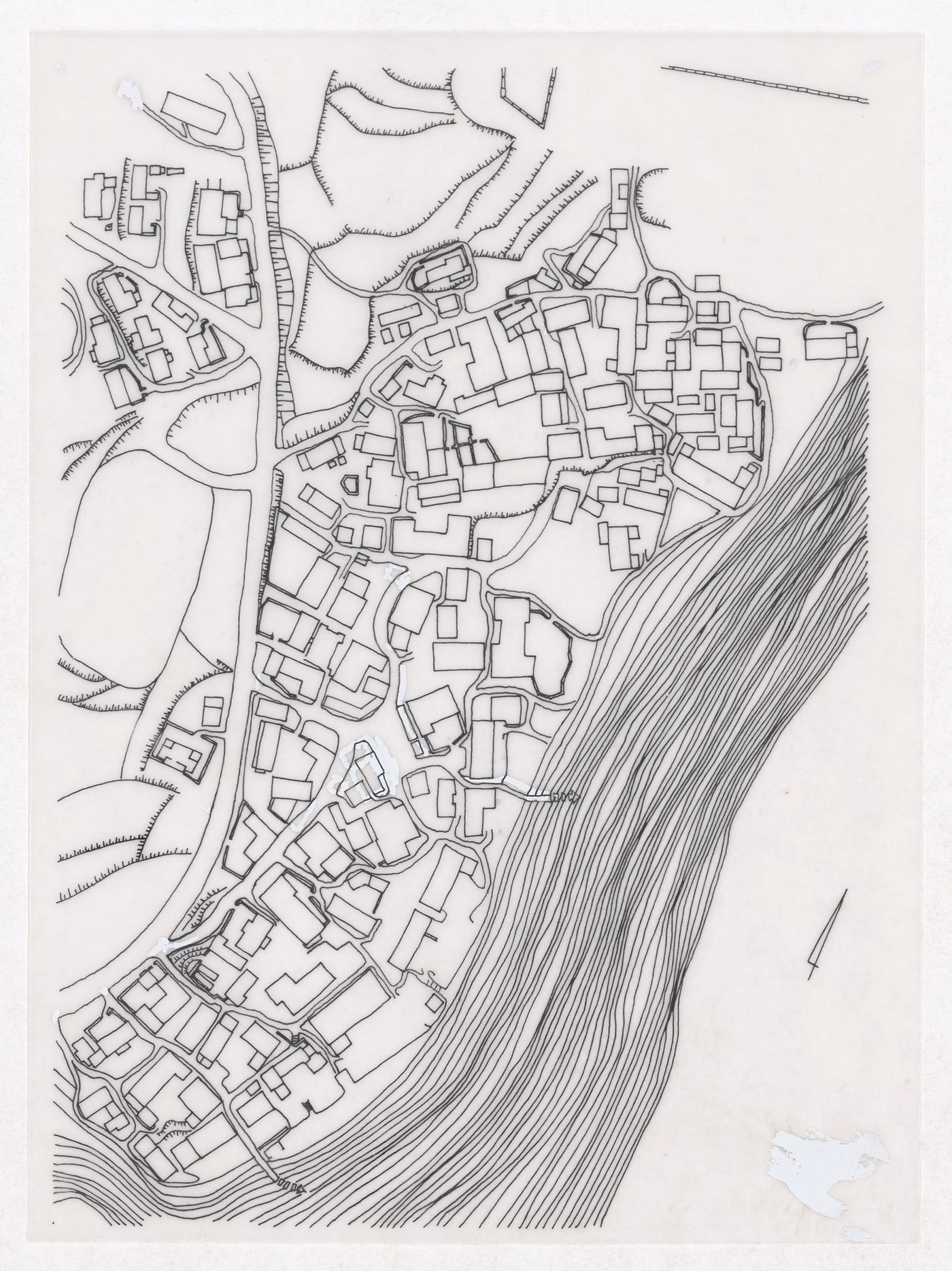 Plan of Jianlu for the Sichuan housing project for "Housing a Billion: Village Upgrading: Jianlu, China" publication