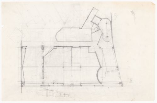Floor plan and sketches for Edificio per abitazioni in via Conchetta, Milan, Italy