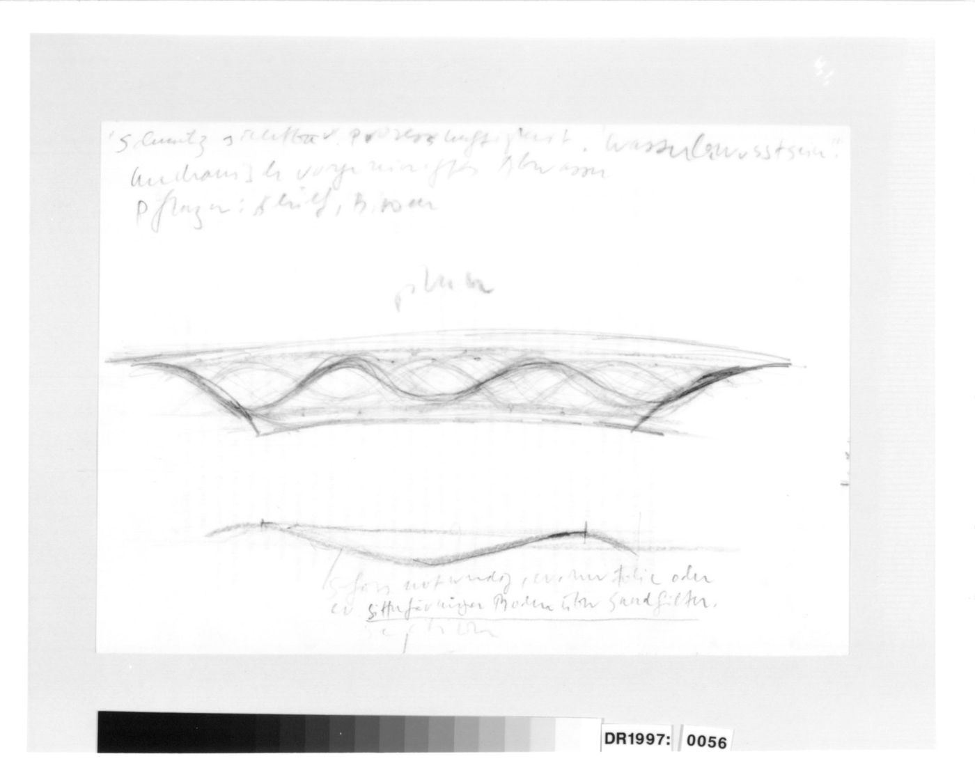 Competition for Park Avenida Diagonal, Barcelona: Conceptual drawings, including site plans, plans, and sections
