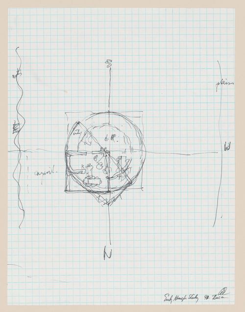 Sketch plan for Shirley MacLaine House, De Baca County, New Mexico