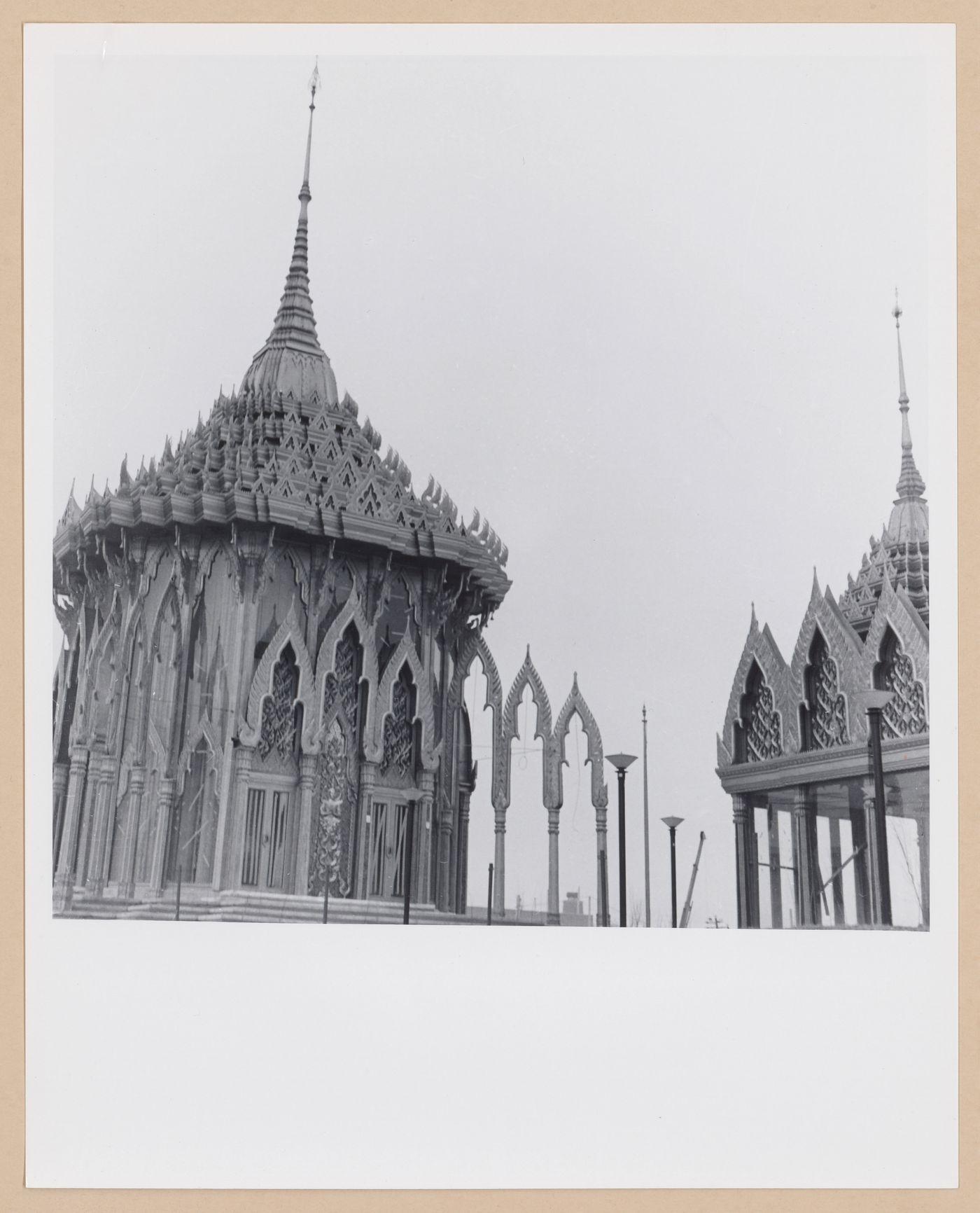 Detail view of the Thailand Pavilion's roof, Expo 67, Montréal, Québec