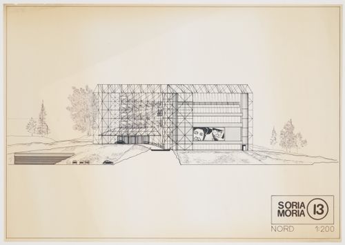 Trondheim Competition: northern elevation