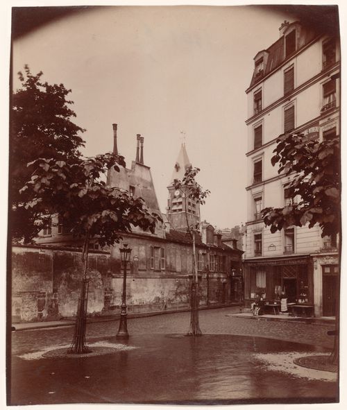 Place Saint Médard from the southeast, showing the Église de Saint Médard, Paris, France