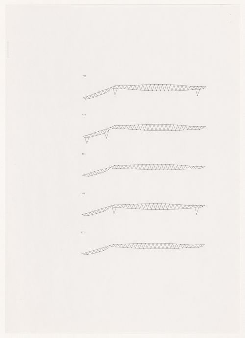 Roof sections for Odawara Municipal Sports Complex, Odawara, Japan