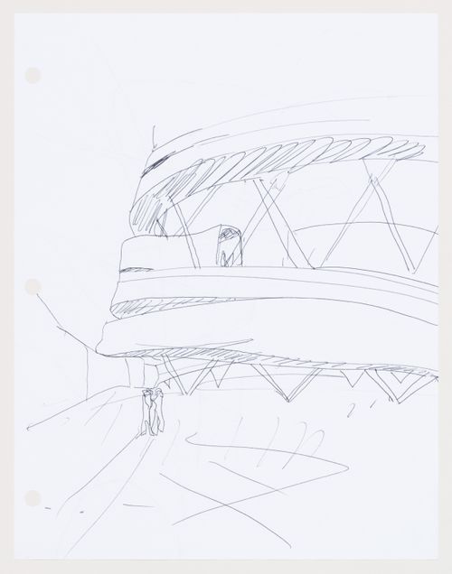 Carbon Tower: sketch of the bottom of the tower