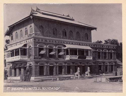 View of F. Beato Limited, C Road, Mandalay, Burma (now Myanmar)