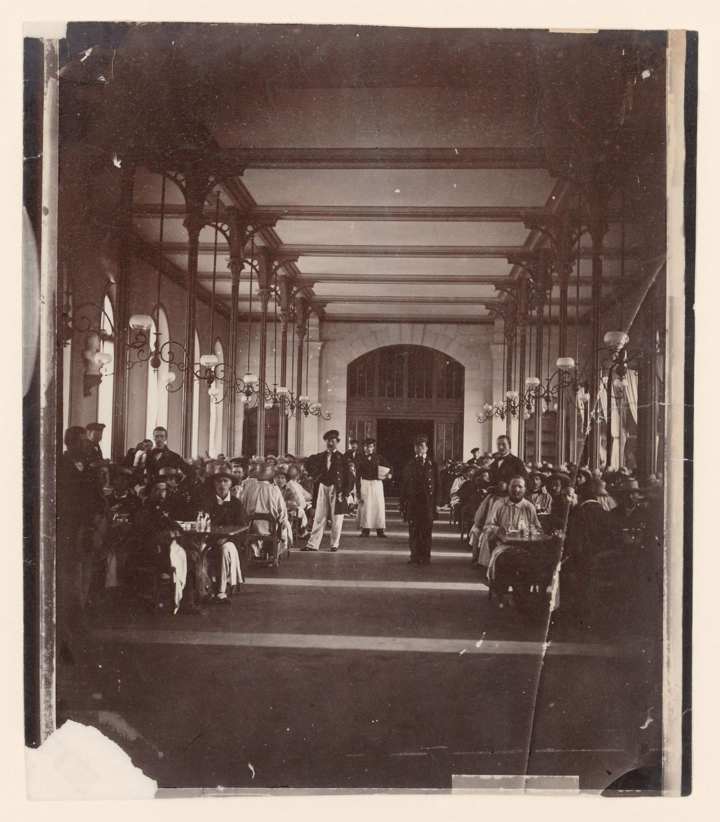 Imperial Asylum, interior view of the Refectory, Vincennes, France