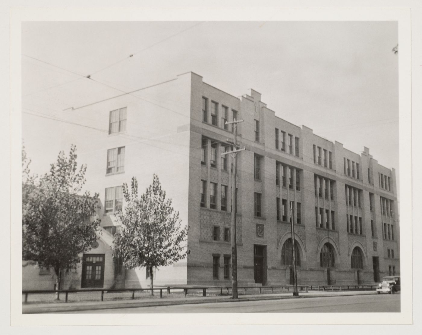 Vue de l'école, École Saint-Arsène, Montréal, Canada