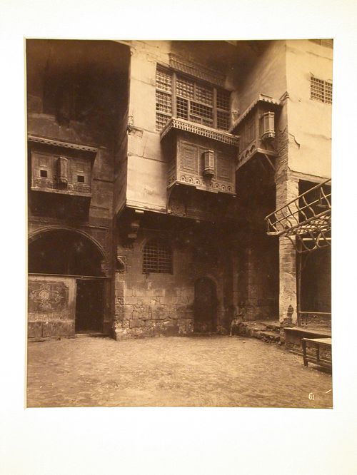 View of a street, possibly in Cairo, Egypt