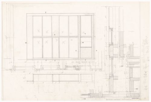 Wardrobe details and sections for Casa Palmiotta, Italy