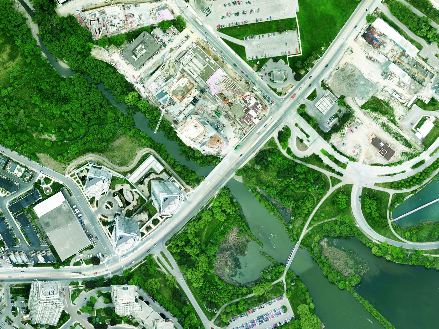 An Enduring Wilderness: Aerial of Mimico Creek, Toronto
