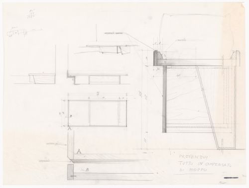 Sections and details for Casa Spataro, Milan, Italy