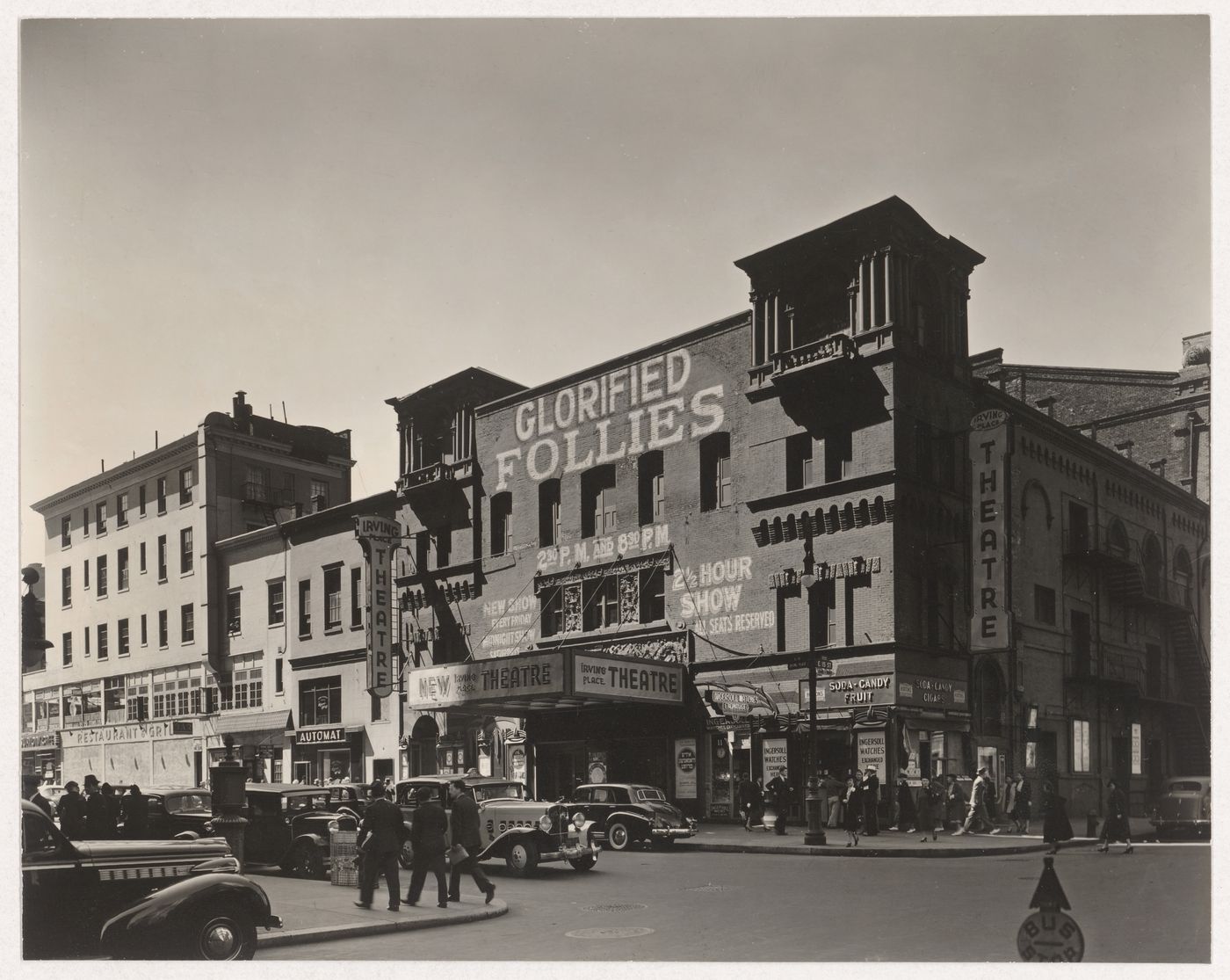 Irving Place Theatre, 11 Irving Place, Manhattan, From Northeast corner of Irving Place and East 15th Street