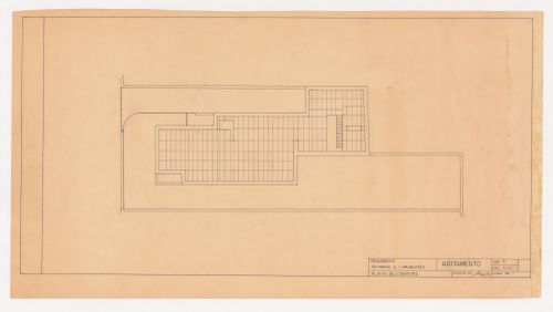 Roof plan for Casa Manuel Magalhães, Porto
