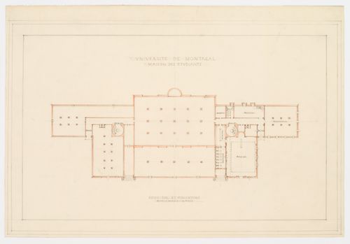 Sous-sol et fondations, Maison des étudiants, Université de Montréal, Montréal, Canada (1925-1938)