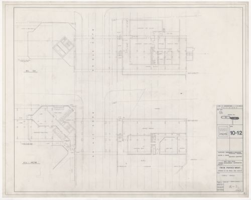 Plans of public levels for Twin Parks West, Site 10-12, Bronx, New York