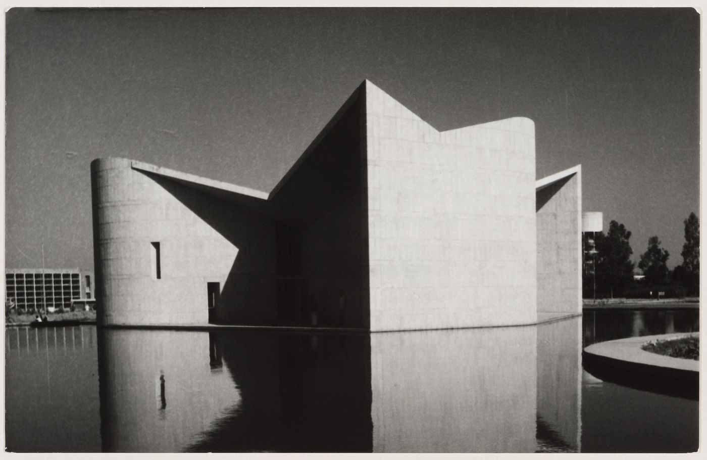 View of the Gandhi Bhawan at Punjab University, Chandigarh, India