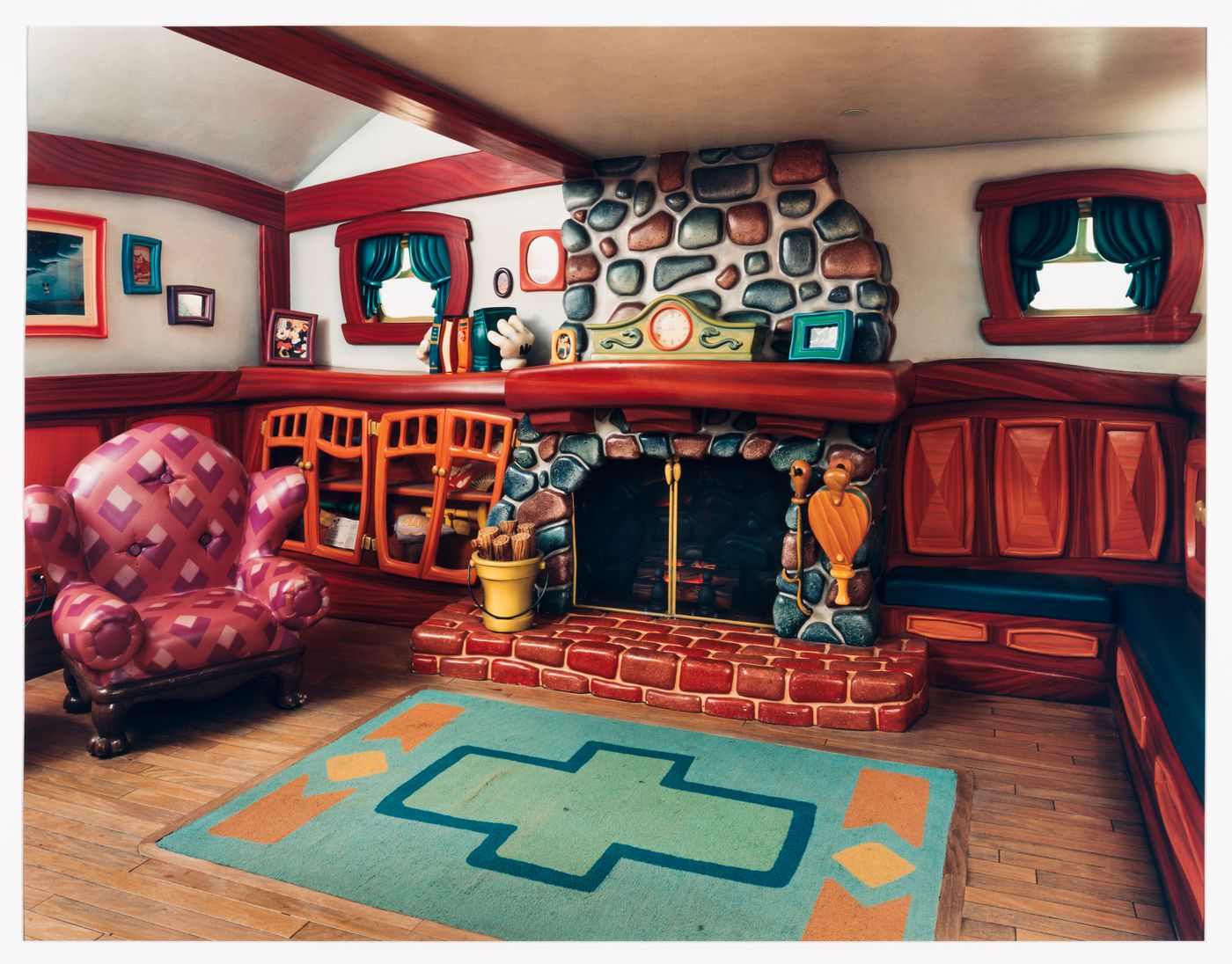 View of Mickey Mouse's living room, Mickey's Toontown, Disneyland, Anaheim, California, United States