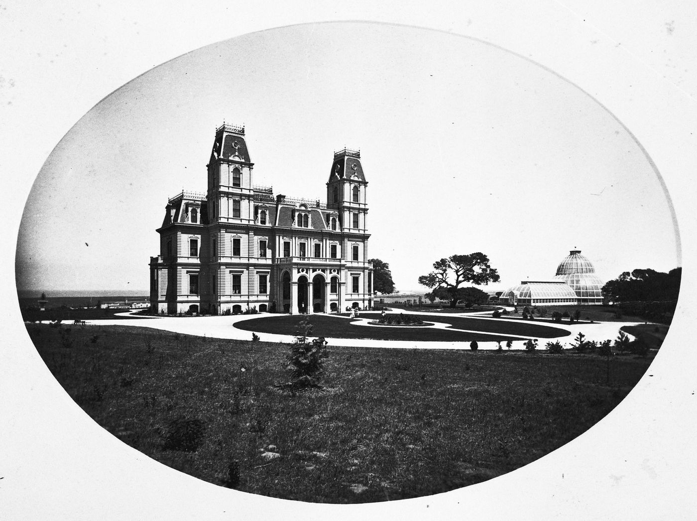 Exterior of Millbrae, home of D.O. Mills, San Mateo County, California