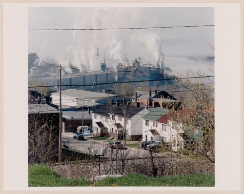 House Type 171C, Elm St., looking south toward the Tembec factory, Témiscaming