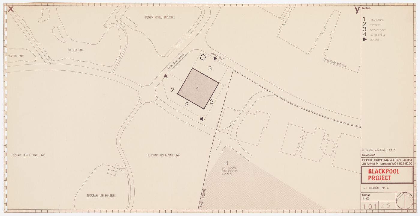 Blackpool Restaurant, Blackpool, England: site plan