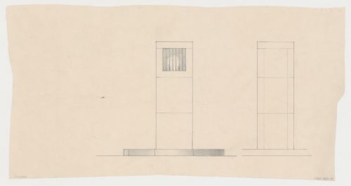 Elevations for Grebbeberg Monument, Rhenen, Netherlands