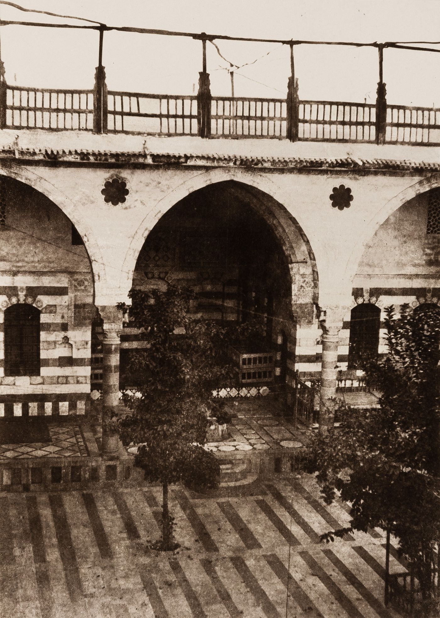 View of courtyard of Beit Farhi, Damascus, Syria