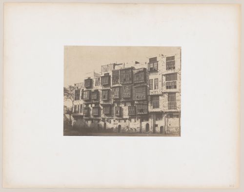 Row houses with mushrabeyeh work in Mousky, Cairo, Egypt