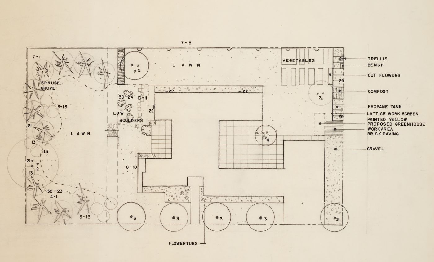 Landscape plan, Cook Residence, Pincher Creek, Alberta