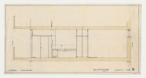 Section for a type B housing unit, Wiesbaden, Germany