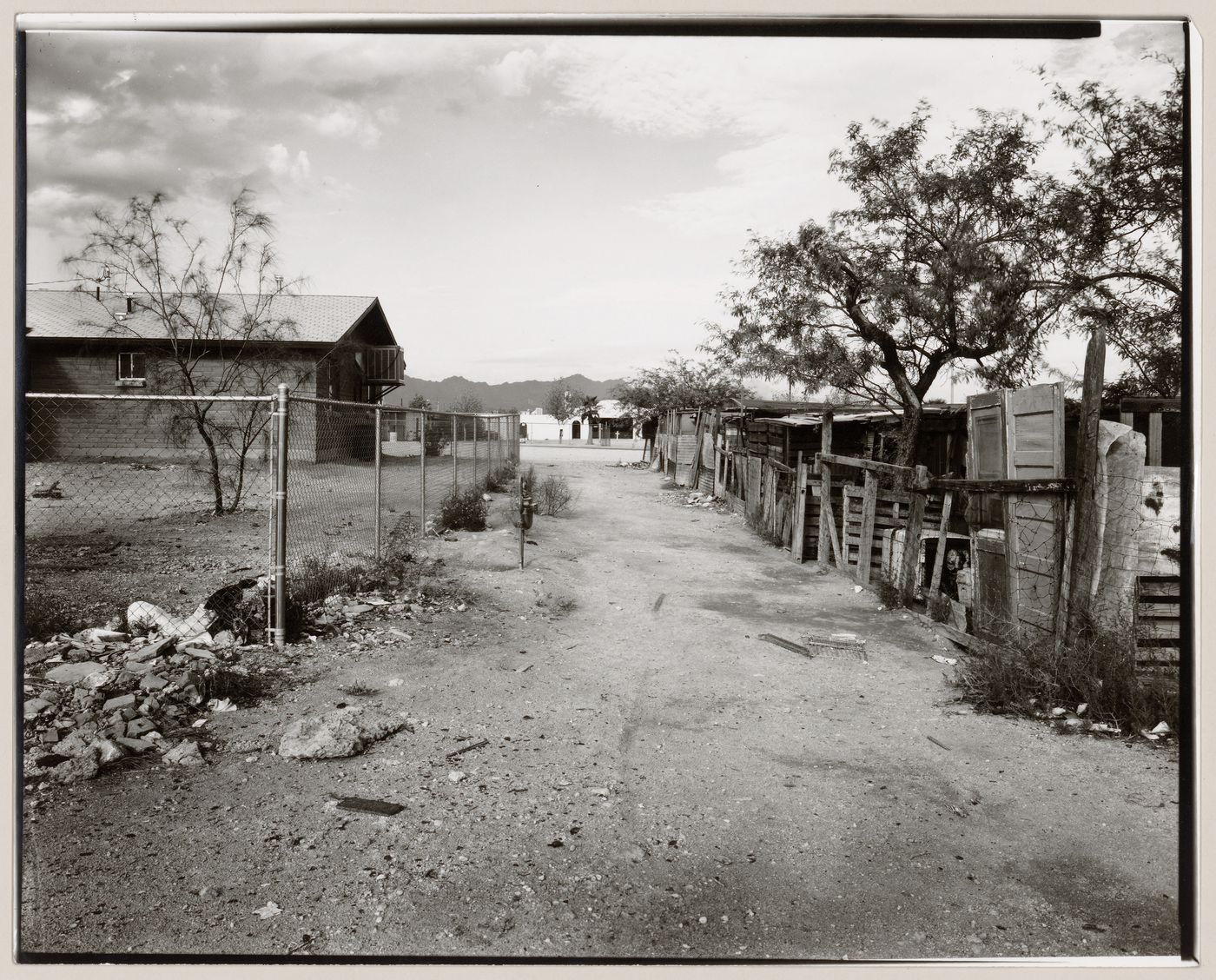 View of path to church, Old Pascua, Tucson, Arizona, United States (from a series documenting the Yaqui community of Old Pascua)