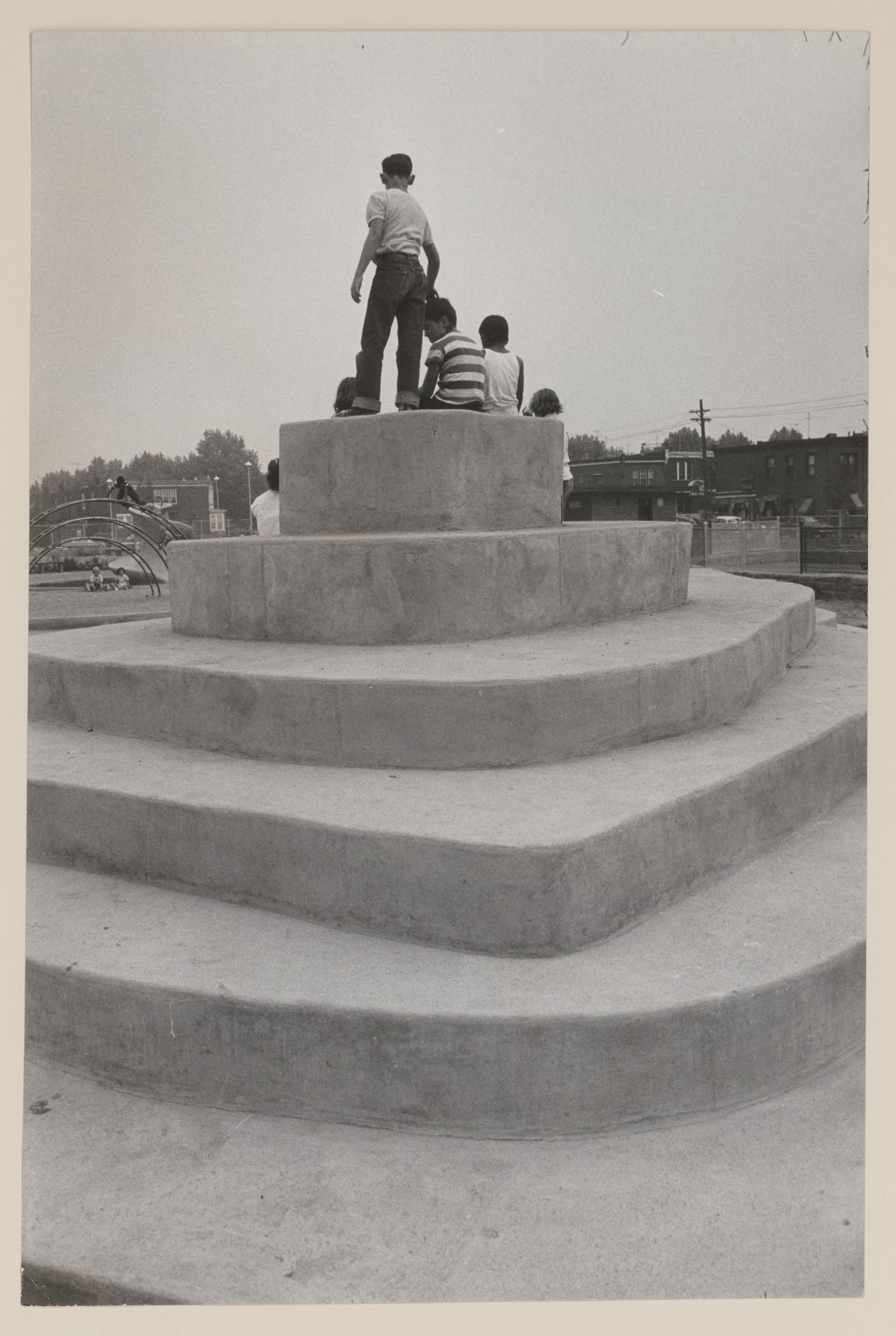 View of children playing in recreational area, 18th and Bigler Streets, Philadelphia, Pennsylvania