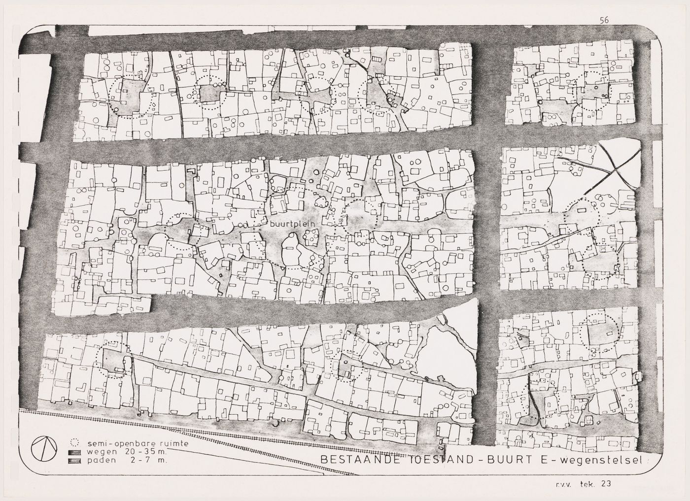 Map of Ouagadougou suburban development, Burkina Faso