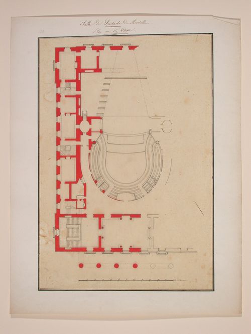 First floor plan of the Grand Theatre de Marseille