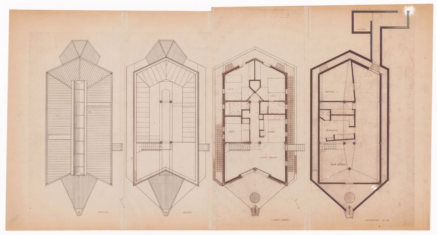 Floor plans for Casa per vacanze Ferrario, Osmate, Italy